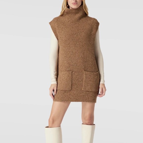 Ralph Lauren Jackets & Blazers - NWOT Polo Ralph Lauren Brown Wool Blend Tunic Sweater Small Petite